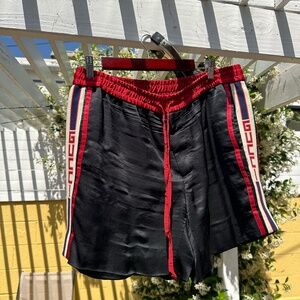Gucci Satin Shorts - Damaged / Up-cycle Project